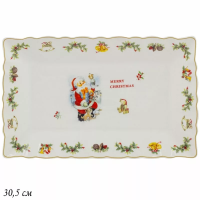 Блюдо "Новогодний"прям,30,5 см (12) 205-337