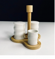 Набор для специй+зубочистк. на подставк.  BAMBOO (12) 140-177