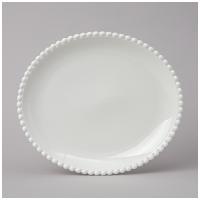 Тарелка  овальн.  PEARL 28*24*3см  (12) 761-109