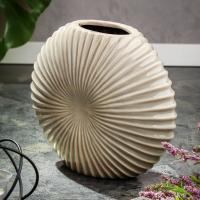 Ваза керам.  КВАНТИ 21,5см. песоч-серая Y4-7259   444741