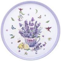 Поднос сервиров. нерж.ЛАВНДА 33*2,1см. 898-037
