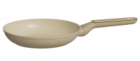 Сковорода АП литая PREMIUM индук цв. крем 28см R-17228