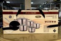 Набор кастрюль эм 2,1/3,1/4,1/6,5/ковш2,1л нерж MAGNUM 606