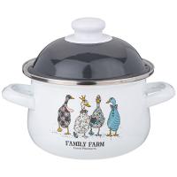 Кастрюля эмал FAMILY FARM 1,5л   934-620