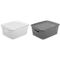 Корзина с крышк СЕУЛ 25*20*10см VETTA  414-140