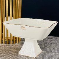 Фруктовница  квадр. на ножке 20 см MARIA GOLD G  226-197
