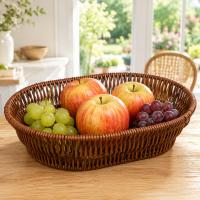 Корзина для фруктов п/э плетеная овальн. 28*20см VETTA (1) 827-144