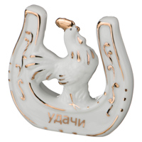 Фигурка-подкова "Петух" 8*8*2см. 149-474
