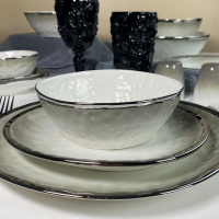 Набор салатников 2шт. 15*14*7,5см TORONTO GREY (24) П 122-134