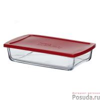 Боржам-форма д/СВЧ 26*15см. 1,32л с кр. 59864