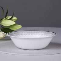 Салатник МИНТА опал.стекло 19см  (6)   818-158
